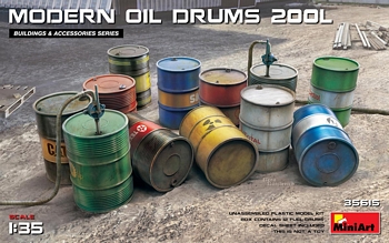 Miniart 1/35 Scale - Modern Oil Drums 200L