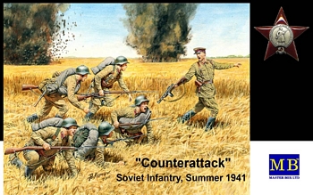 Masterbox 1/35 Scale - Counterattack, Soviet Infantry, Summer 19