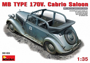 MiniArt 1/35 Scale - MB TYPE 170V Cabrio Saloon