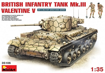 MiniArt 1/35 Scale - British Infantry Tank Mk.III Valentine V