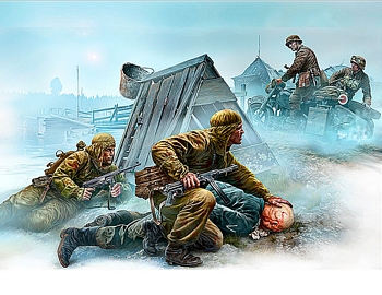 Masterbox 1/35 Scale - Crossroad, Eastern Front, WWII Era