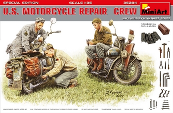 MiniArt 1/35 Scale - US Motorcycle Repair Crew