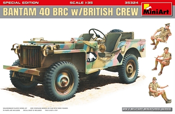 MiniArt 1/35 Scale - Bantam 40 BRC with British Crew
