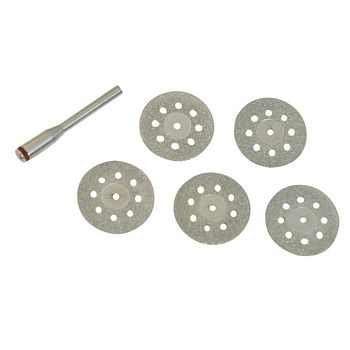 Rotary Tool Diamond Tipped Cutting Discs 5 Pack