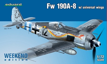 Eduard 1/72 Scale - FW 190A-8 W/ Universal Wings Weekend Edition