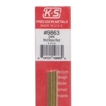 K&S Brass Rod 2.0 x 300mm #9863