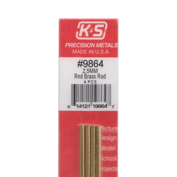 K&S Brass Rod 2.5 x 300mm #9864