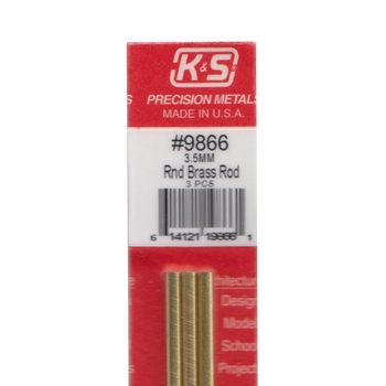 K&S Brass Rod 3.5 x 300mm #9866