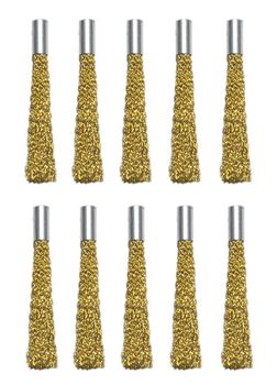 4mm Brass Scratch Brush Refills 10 Pack