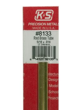 K&S Brass Round Tube 5/16" x 12" #8133