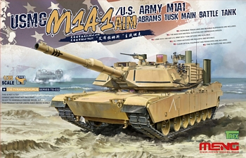 Meng 1/35 Scale - USMC M1A1 AIM/U.S. Army M1A1 Abrams TUSK MBT