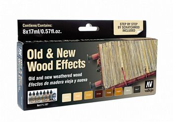 Model Air Old & New Wood Effects Paint Set