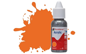 Humbrol Acrylic - No18 Orange - Gloss