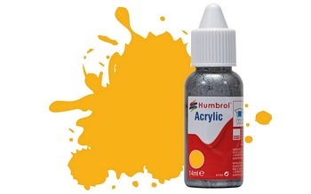 Humbrol Acrylic - No154 Insignia Yellow - Matt