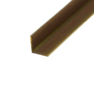 K&S Solid Brass Angle 3 Pieces Packs 12" Long  x 3/16" Sides #9881 