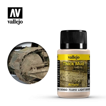 Vallejo Weathering Effects - Light Brown Mud 40ml