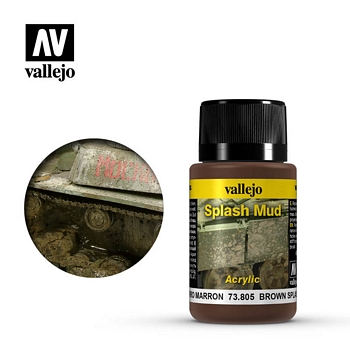 Vallejo Weathering Effects - Brown Splash Mud 40ml